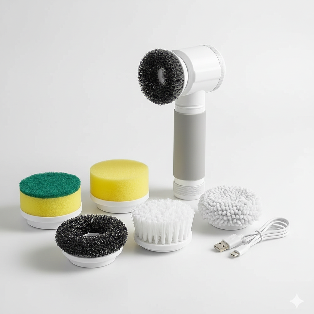 Spinscrubi Electric Spin Scrubber - Stop Scrubbing by Hand