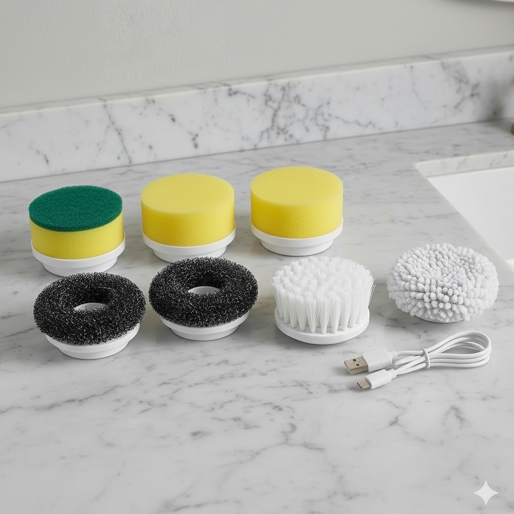 Spinscrubi Electric Spin Scrubber - Stop Scrubbing by Hand