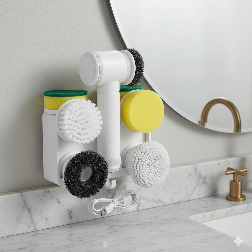 Spinscrubi Electric Spin Scrubber - Stop Scrubbing by Hand